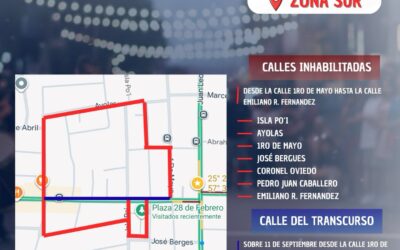 🚧Calles inhabilitadas temporalmente por el Carnaval 🎭